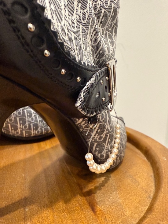 Christian Dior Vintage D-Trick Monogram Boots - Picture 10 of 10